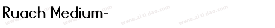 Ruach Medium字体转换